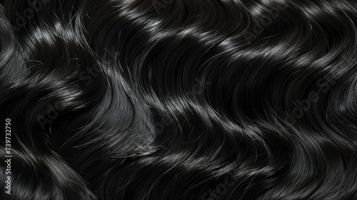 Wavy hair extensions. Generative AI