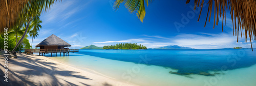 Unspoilt Natural Beauty of Fiji: A Paradise of Tranquility, Traditional Architecture and Exotic Landscape © Floyd