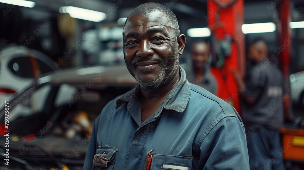 Car Repair Male wearning suit and smiles at the camera hd photo Car Repair Male wearning suit and smiles at the camera hd photo