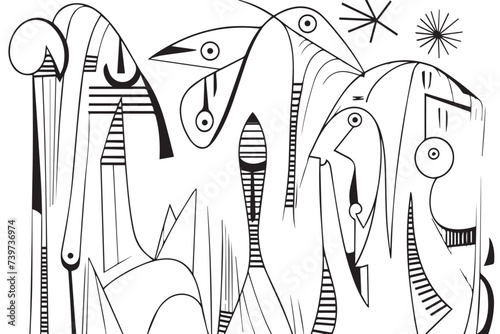 Symphony of Feminine Grace: Exquisite Hand-Drawn Portraits Celebrating the Beauty of Women

