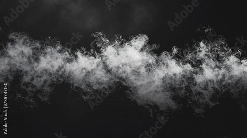 Texture smoke black background. Bract air wave.