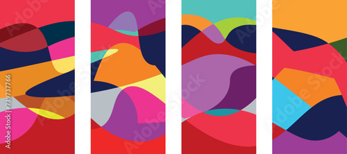 Simple creative colorful abstract cover, for background