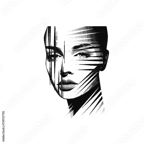 Symphony of Feminine Grace: Exquisite Hand-Drawn Portraits Celebrating the Beauty of Women
