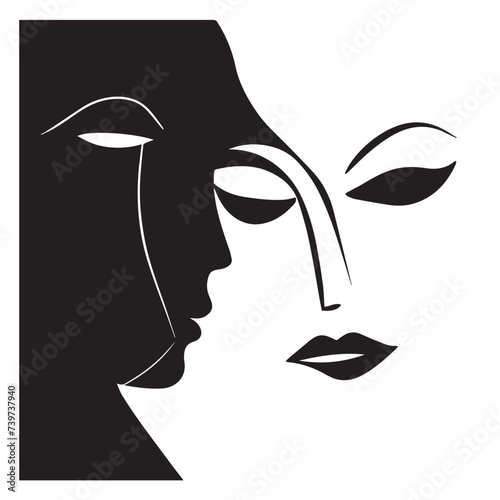 Symphony of Feminine Grace: Exquisite Hand-Drawn Portraits Celebrating the Beauty of Women
