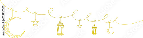 desain vektor ramadhan kareem warna emas format eps 4 photo