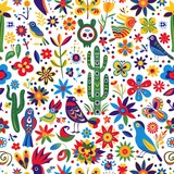 Birds and Flowers A Vibrant, Colorful, and Trendy Pattern for Your Monthly Calendar Generative AI