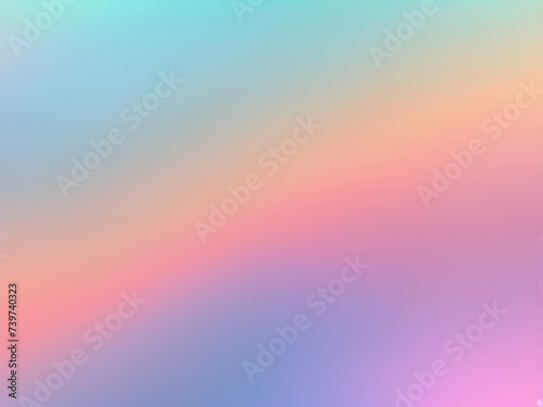 Beautiful 4K color gradient background with color noise. Abstract pastel holographic blurred grain gradient banner background texture with soft glitch effect and colorful digital grain Nostalgic, vint photo