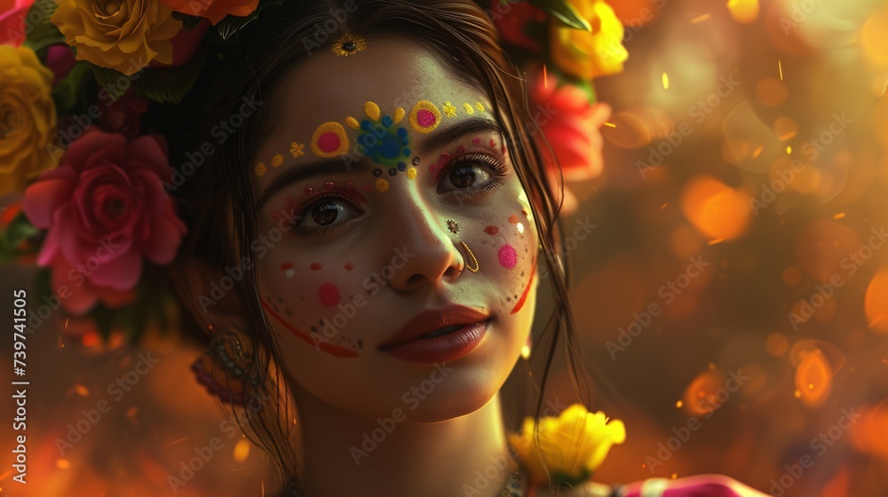 Flower Power A Colorful Celebration of May's Beauty Generative AI