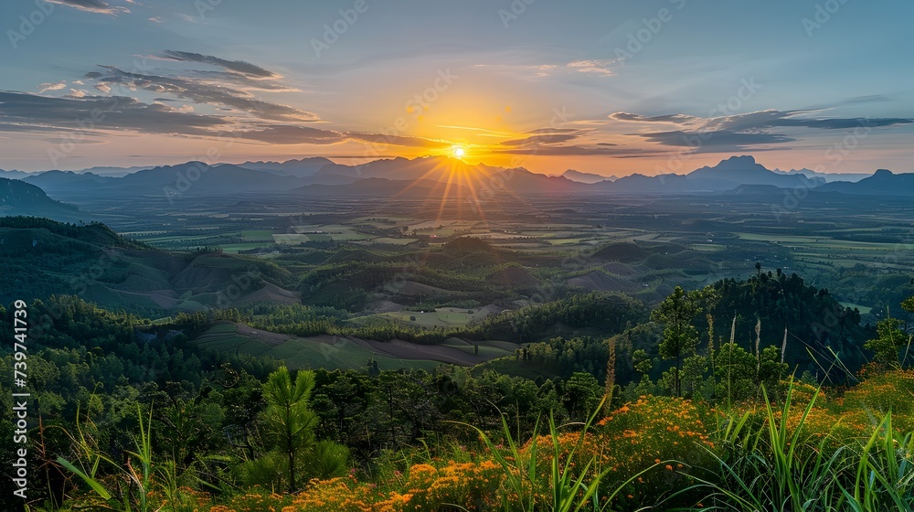 Stunning Sunrise and Sunset Views Over Mountains and Valleys