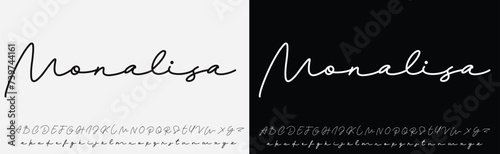 Signature Font Calligraphy Logotype Script Brush Font Type Font lettering handwritten