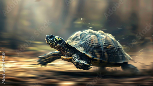 Turtle run fast turbo.