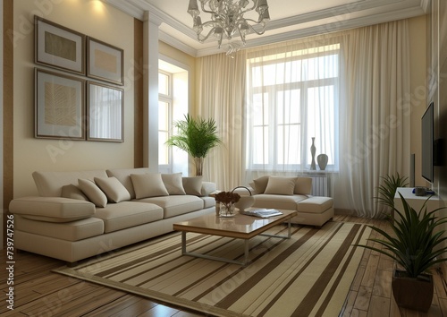 Modern living room © Yelena