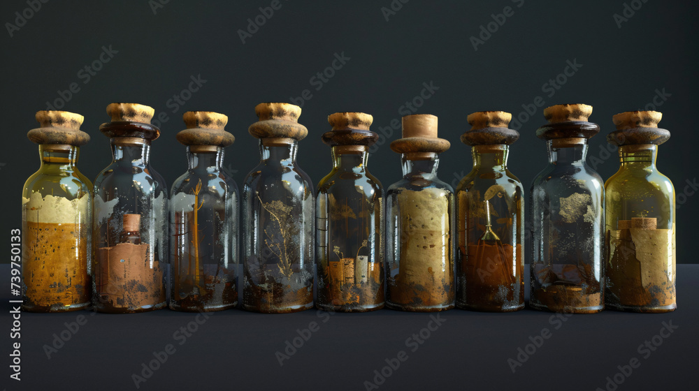 Vials isolated