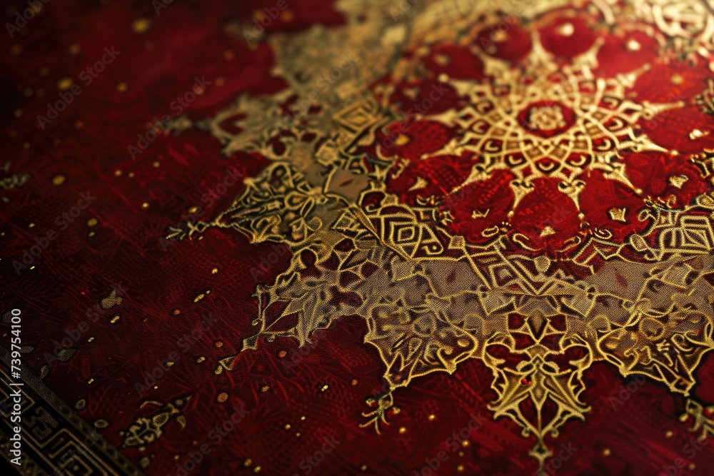 image showcasing intricate Islamic geometrical patterns for Ramadan.