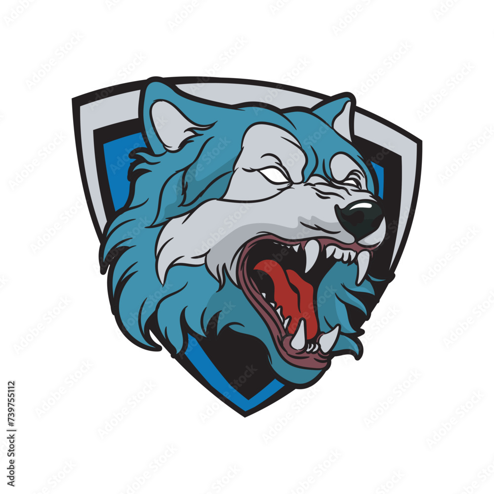 Wolf Esports Mascot Logo Wolf Esports Mascot Logo