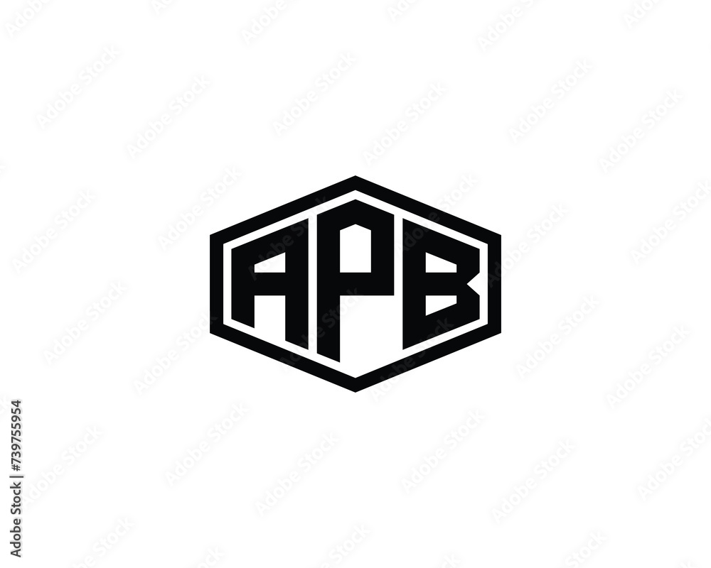 APB Logo design vector template