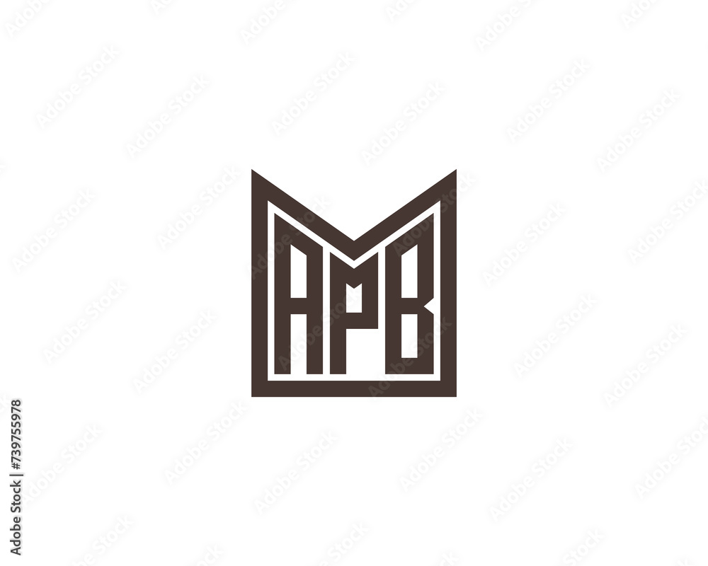 APB Logo design vector template