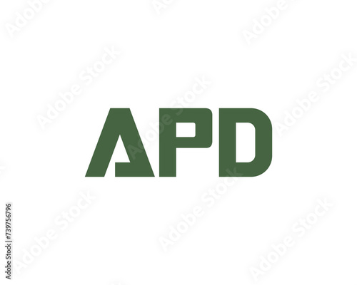 APD logo design vector template