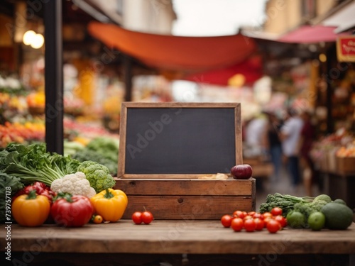 Fresh healthy vegetables for those health-lovers with fresh market background  © Sompadith