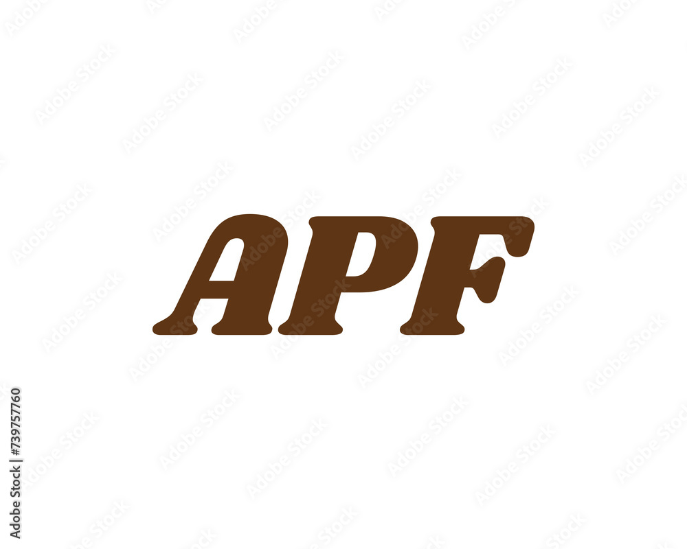 APF logo design vector template APF logo design vector template