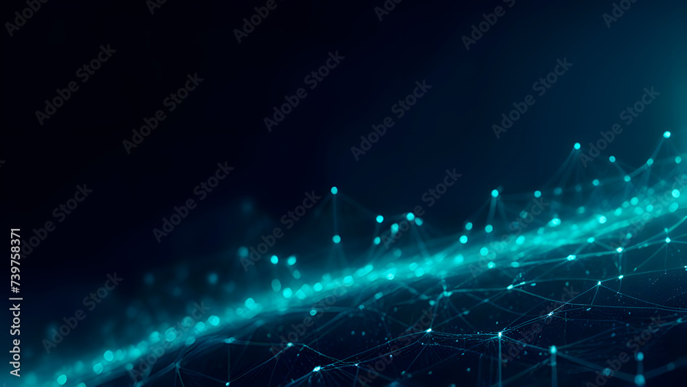 Abstract futuristic background. Big data visualization. Network connection structure. Generative AI. Abstract futuristic background. Big data visualization. Network connection structure. Generative AI.