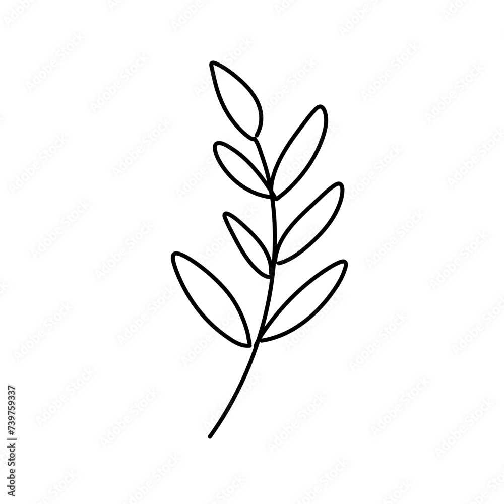 Floral ornament hand drawn Floral ornament hand drawn