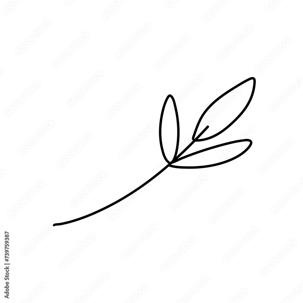 Obraz premium Floral ornament hand drawn