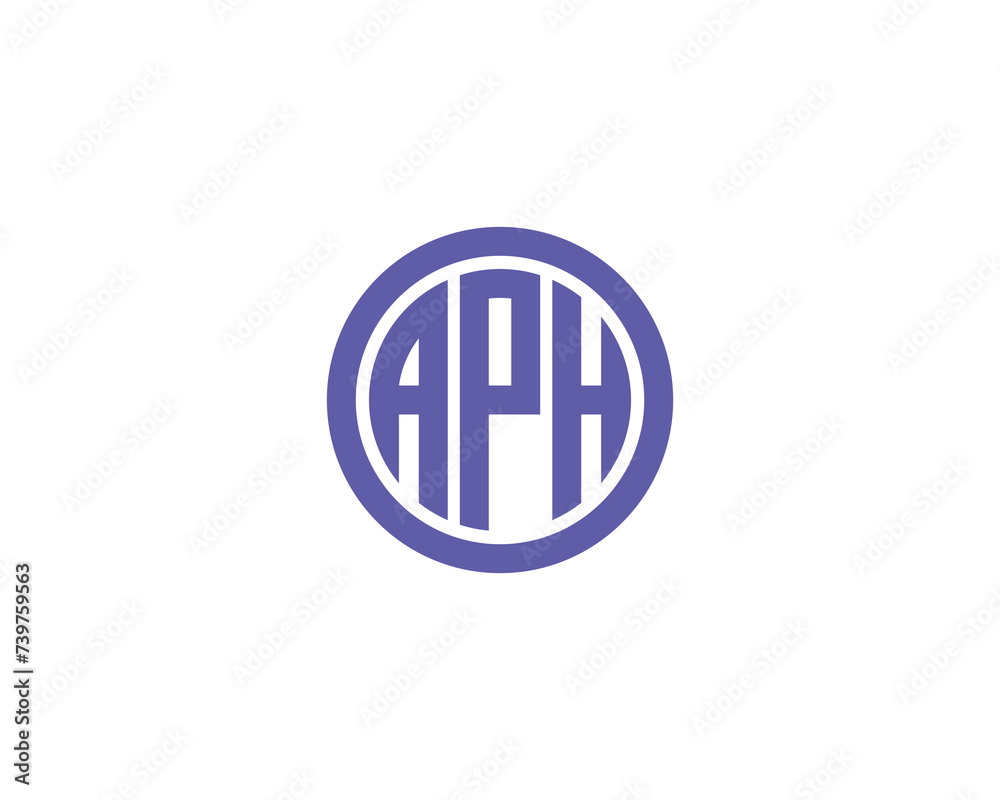 APH logo design vector template APH logo design vector template