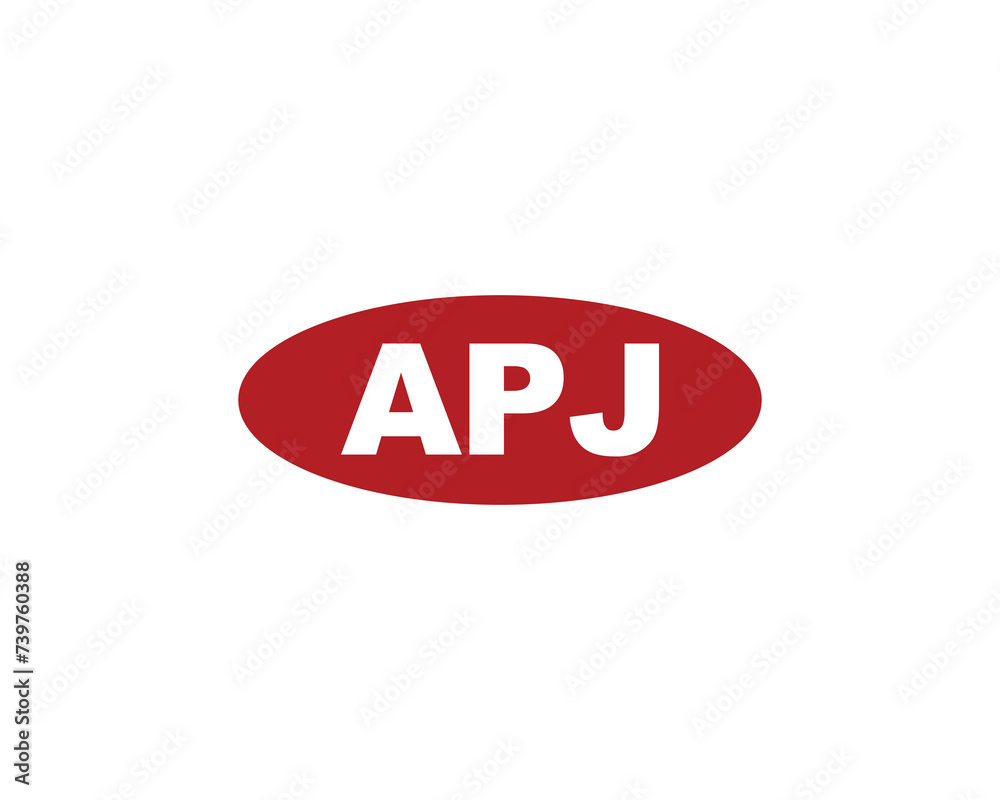 APJ logo design vector template APJ logo design vector template