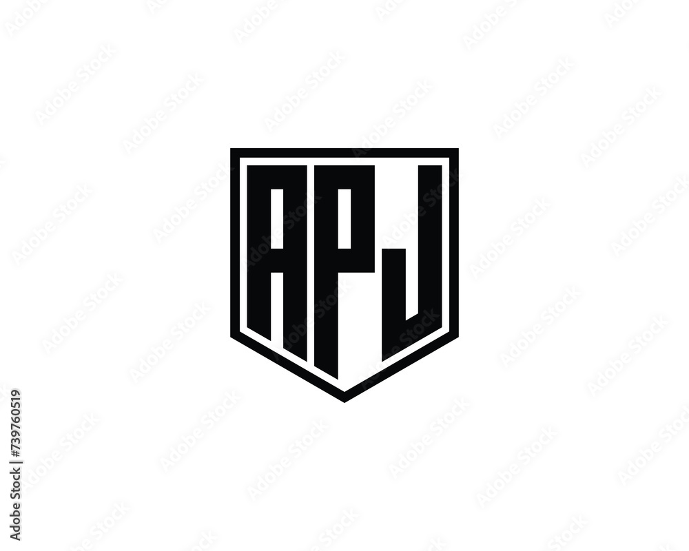 APJ logo design vector template APJ logo design vector template