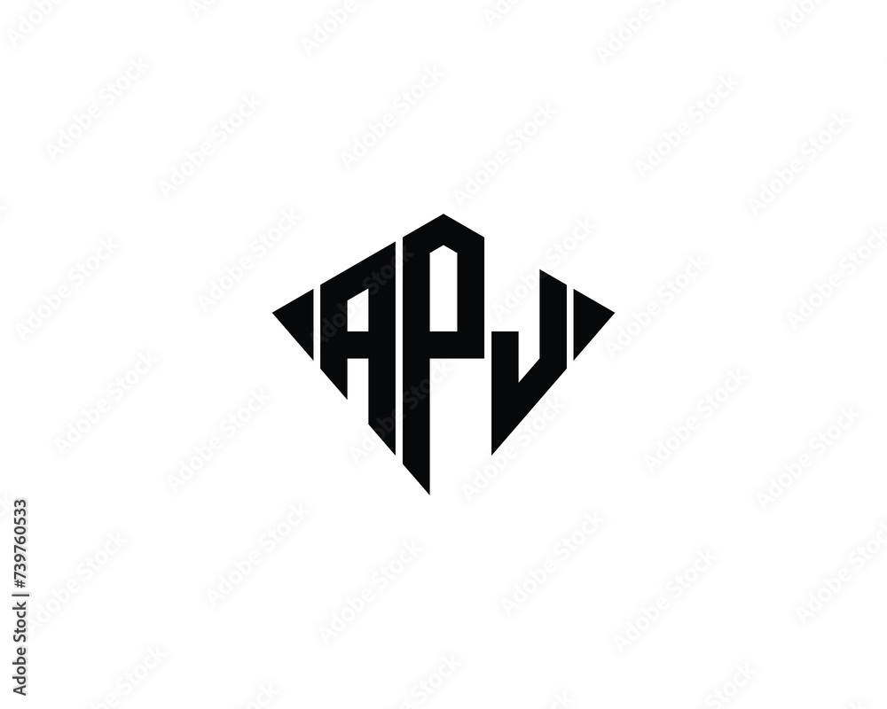 APJ logo design vector template APJ logo design vector template