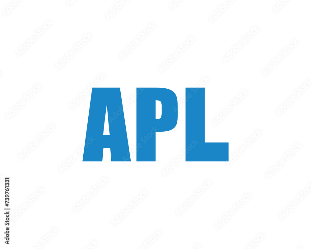 APL logo design vector template APL logo design vector template