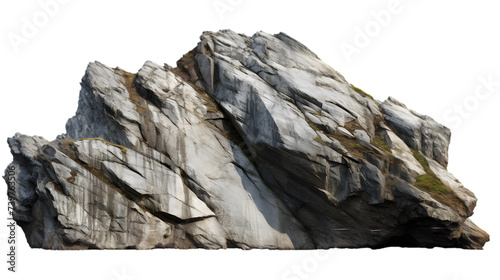 heavy mountain rock on white or transparent background, png