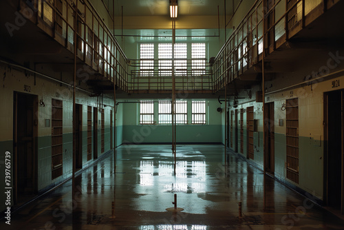 the evolution of prison architecture - investigating how design changes reflect shifting societal attitudes towards punishment - incarceration - and rehabilitation. photo