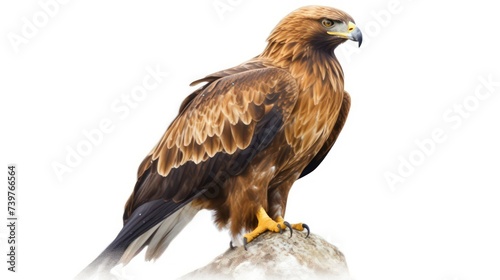 golden eagle isolated on a white background