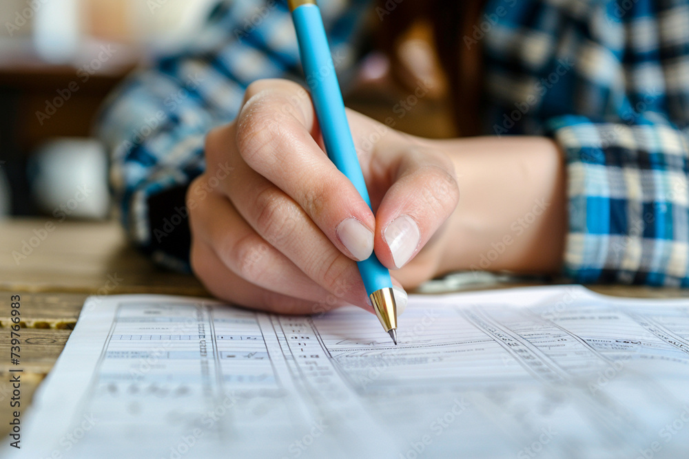 Student Taking Notes in Classroom Setting. Close-up of a student's hand writing detailed notes during a focused classroom lecture session. Student Taking Notes in Classroom Setting. Close-up of a student's hand writing detailed notes during a focused classroom lecture session.