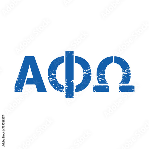 Alpha Phi Omega greek letter, ΑΦΩ greek letters, ΑΦΔ photo