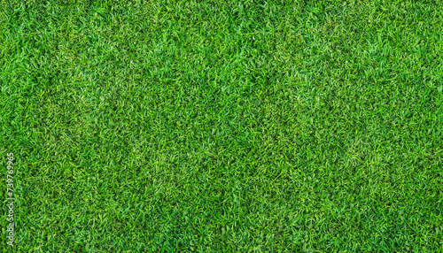 Artificial Green grass texture seamless background, top view photo