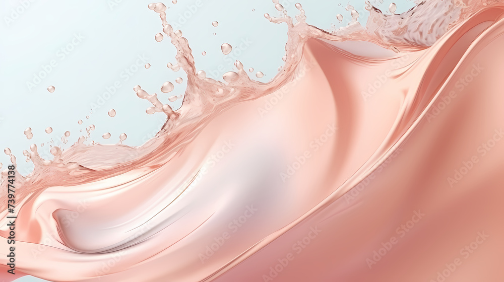 Naklejka premium Water splash illustration, advertising shoot