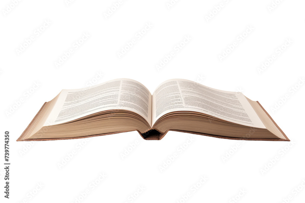 This photograph depicts an open book. on a White or Clear Surface PNG Transparent Background. This photograph depicts an open book. on a White or Clear Surface PNG Transparent Background.
