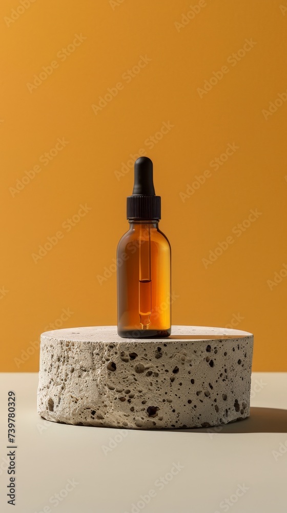 blank bottle of skin care drops - product photo