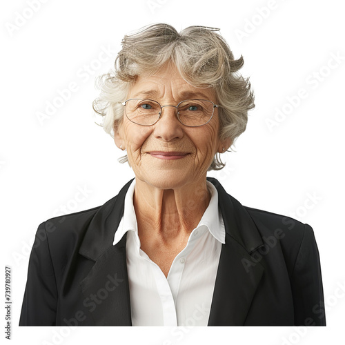 Cheerful senior businesswoman portrait