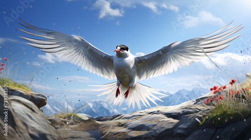 Arctic tern Sterna photo
