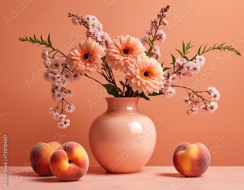 Wallpaper Mural vase with flowers Torontodigital.ca