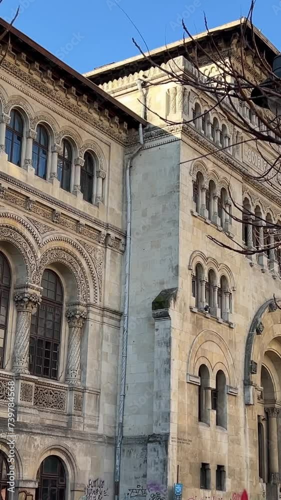 Romania Bucharest walk around the city attractions beautiful buildings Romania Bucharest walk around the city attractions beautiful buildings