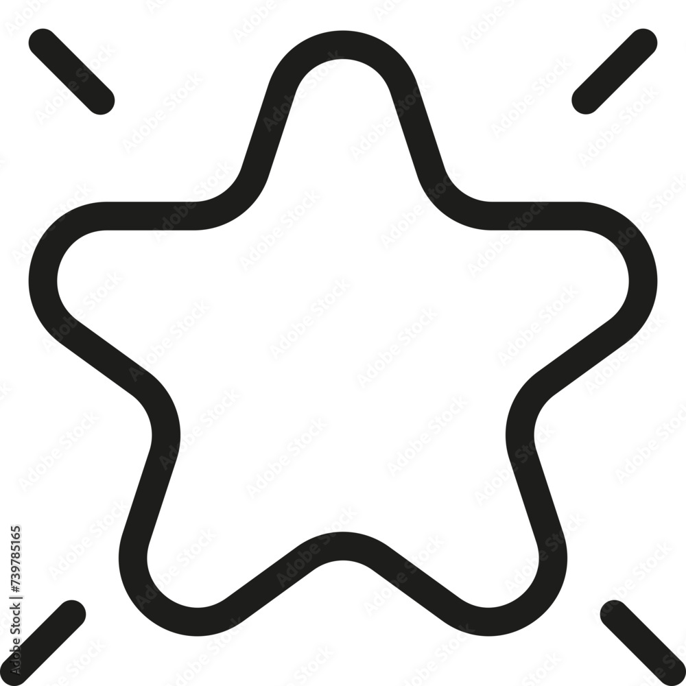 Contact Us Star Icon in Light Style Contact Us Star Icon in Light Style