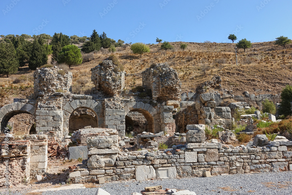 ephesus ruins in izmir turkey