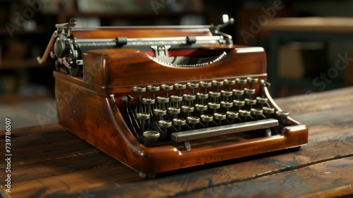 Vintage Typewriter Craftsmanship - An antique typewriter as a testament to classic design and engineering