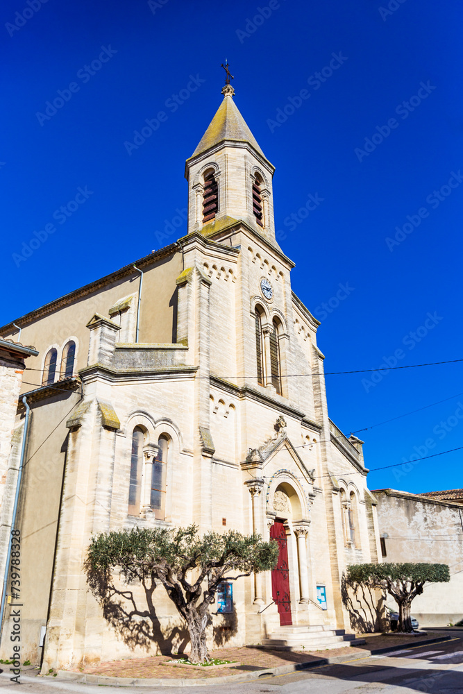 Fototapeta premium Eglise de Marguerittes dans le Gard
