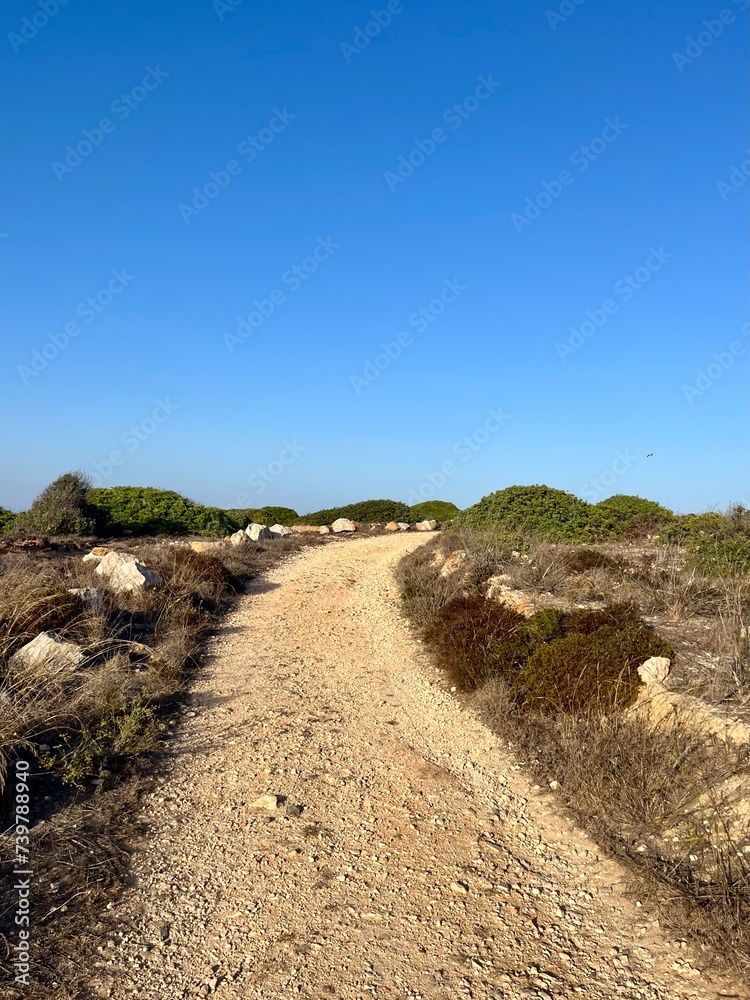 Fototapeta premium Hiking pathway on the hill